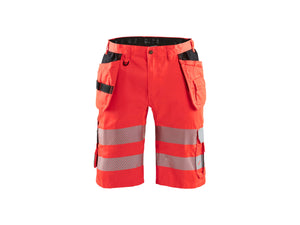 Hi-Vis shorts with stretch - Red hi-vis - 30R