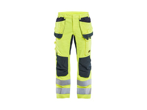 Multinorm inherent Work Trousers with stretch - Hi-vis yellow/navy blue - 30R