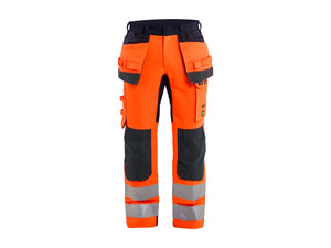 Multinorm inherent Work Trousers with stretch - Orange/Navy blue - 30R