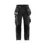 Craftsman Work Trousers with stretch - Dark grey/black - 30R