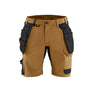Craftsman shorts 4-way stretch - Nougat/Black - 30R