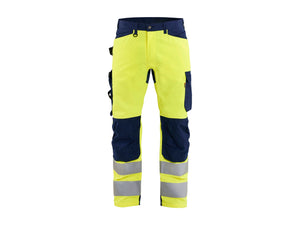 Hi-vis Work Trousers - Hi-vis yellow/navy blue - 30R