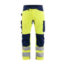 Hi-vis Work Trousers - Hi-vis yellow/navy blue - 30R