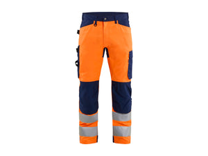 Hi-vis Work Trousers - Orange/Navy blue - 30R