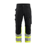 Hi-vis Trouser - Black/Hi-vis yellow - 30R