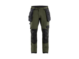 Craftsman Work Trousers 4-way Stretch - Forest Night/Black - 30R