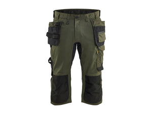 Craftsman pirate shorts stretch - Forest Night/Black - 30R