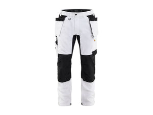 Painter's Work Trousers Stretch - White/Black - 30L