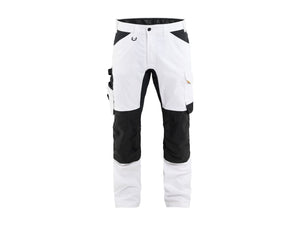 Painter's Work Trousers Stretch - White/Black - 30L