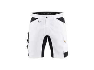 Painter's Shorts Stretch - White/Black - 30R