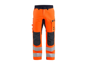 Multinorm Inherent Work Trousers with stretch - Orange/Navy blue - 30R