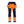 Hi-vis Softshell Work Trousers - Orange/Navy blue - 30R