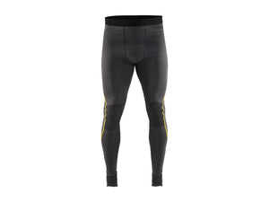 Socks and Boxers Work Trousers XLIGHT, 100% Merino - Dark grey/Yellow - 4XL