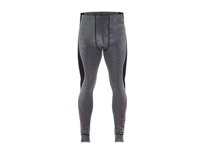 Socks and Boxers Work Trousers XWARM, 100% merino - Mid grey/Black - 4XL