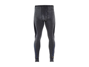 Socks and Boxers Work Trousers WARM 100% merino - Mid grey/Black - 4XL