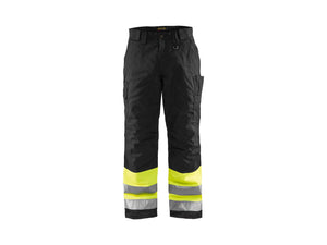 Hi-Vis Winter Work Trousers - Hi-vis yellow/Black - 30R