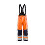 Hi-Vis Shell Work Trousers - Orange/Navy blue - 30R