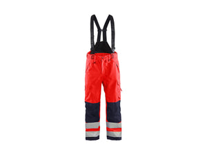 Hi-Vis Shell Work Trousers - Red hi-vis/black - 30R
