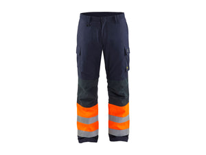 Multinorm Winter Work Trousers - Navy blue/Orange - 32R