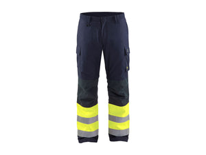 Multinorm Winter Work Trousers - Navy blue/Hi-vis yellow - 30R