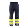 Multinorm Winter Work Trousers - Navy blue/Hi-vis yellow - 30R