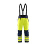 Hi-Vis Winter Work Trousers - Hi-vis yellow/navy blue - 4XL