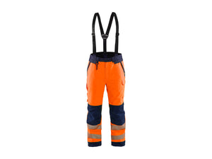 Hi-Vis Winter Work Trousers - Orange/Navy blue - 4XL