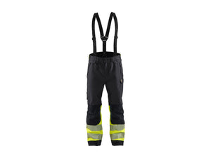 Hi-Vis Shell Work Trousers - Black/Hi-vis yellow - 4XL