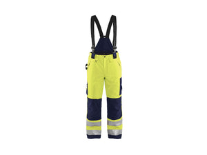 Hi-Vis Winter Work Trousers - Hi-vis yellow/navy blue - 30R