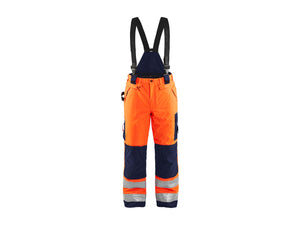 Hi-Vis Winter Work Trousers - Orange/Navy blue - 30R