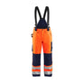 Hi-Vis Winter Work Trousers - Orange/Navy blue - 30R