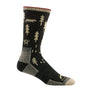 Mens Forest Patterned Boot Midweight Merino Wool Hiking Socks