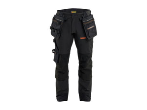 Blåkläder ToolRig™ STRIKER Craftsman Work Trousers 4-Way Stretch - Black/Rust - 30S