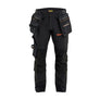 Blåkläder ToolRig™ STRIKER Craftsman Work Trousers 4-Way Stretch - Black/Rust - 30S