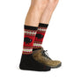 Mens Merino Wool Boot Midweight Seamless Patterned Hiking Socks