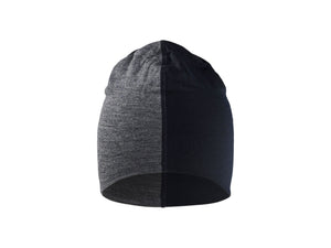 Merino Beanie - Mid grey/Black - One size