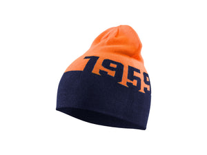 Children’s beanie - Navy blue/Orange - One size