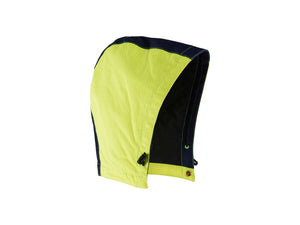 Flame resistant Winter Hood - Hi-vis yellow/navy blue - One size
