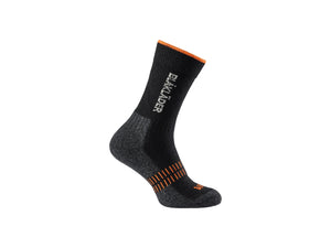 Warm sock - Black/NEON Orange - 2-5