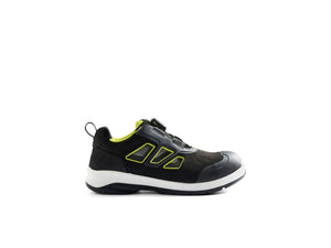 CRADLE safety shoe S1PL - Black/Hi-vis yellow - 10