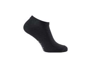 Cotton Sock 3-pack - Black - 1-2
