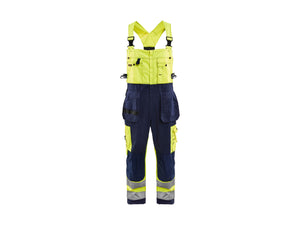 Hi-Vis Bib Overalls - Hi-vis yellow/navy blue - 30L