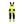Hi-Vis bib overalls 4-way stretch - Hi-vis yellow/Black - 30R