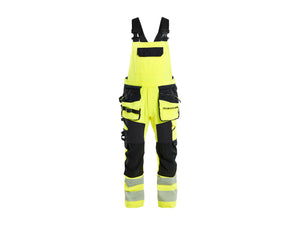 Hi-Vis bib overalls 4-way stretch - Hi-vis yellow/Black - 30R