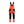 Hi-Vis bib overalls 4-way stretch - Red hi-vis/black - 30R