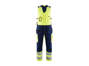 Hi-Vis sleeveless overall - Hi-vis yellow/navy blue - 30R