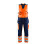 Hi-Vis sleeveless overall - Orange/Navy blue - 30R