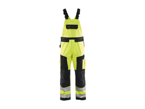 Hi-Vis Bib Work Trousers - Hi-vis yellow/Black - 30L