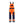 Hi-Vis Bib Work Trousers - Orange/Navy blue - 30L