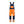 Hi-vis Bib Work Trousers - Orange/Navy blue - 30R